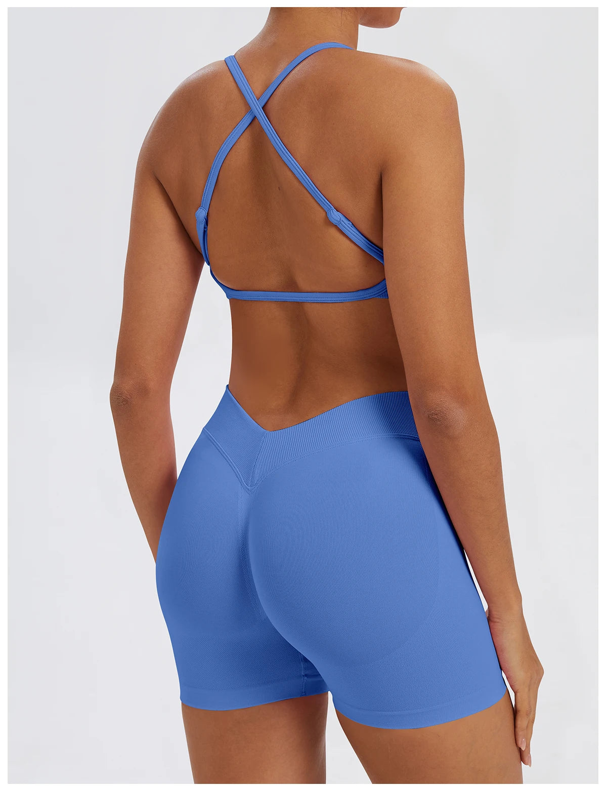 Ensemble Sport Femme 2 Pièces Sans Coutures – Top & Legging Yoga