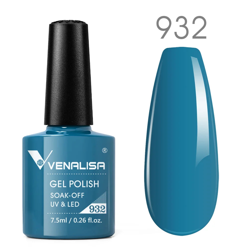 Vernis Gel Ongles Paillettes Réfléchissantes VENALISA - Néon Couverture Complète UV Manucure Nail Art