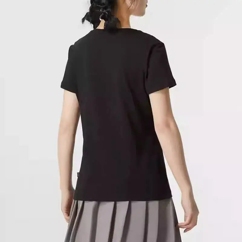 T-shirt Femme PUMA Col Rond – Sport & Casual, Coton, Coupe Ajustée