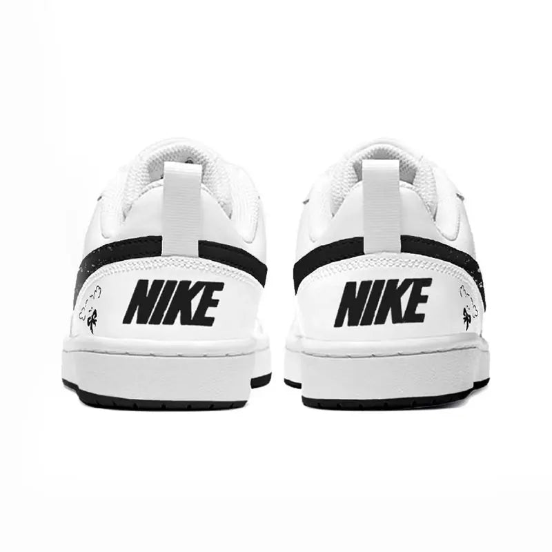 Sneakers Nike Court Borough Custom « Sweetheart » – Art Campus Doux Mignon Femme