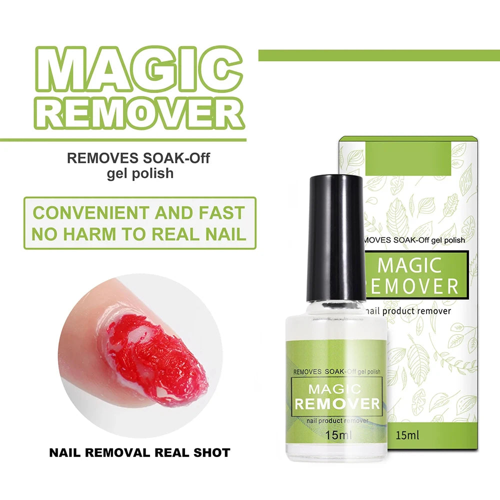 Dissolvant Vernis Professionnel Burst Nail Gel - Retire Gel Soak-Off UV 3 Minutes Sans Abîmer Ongles