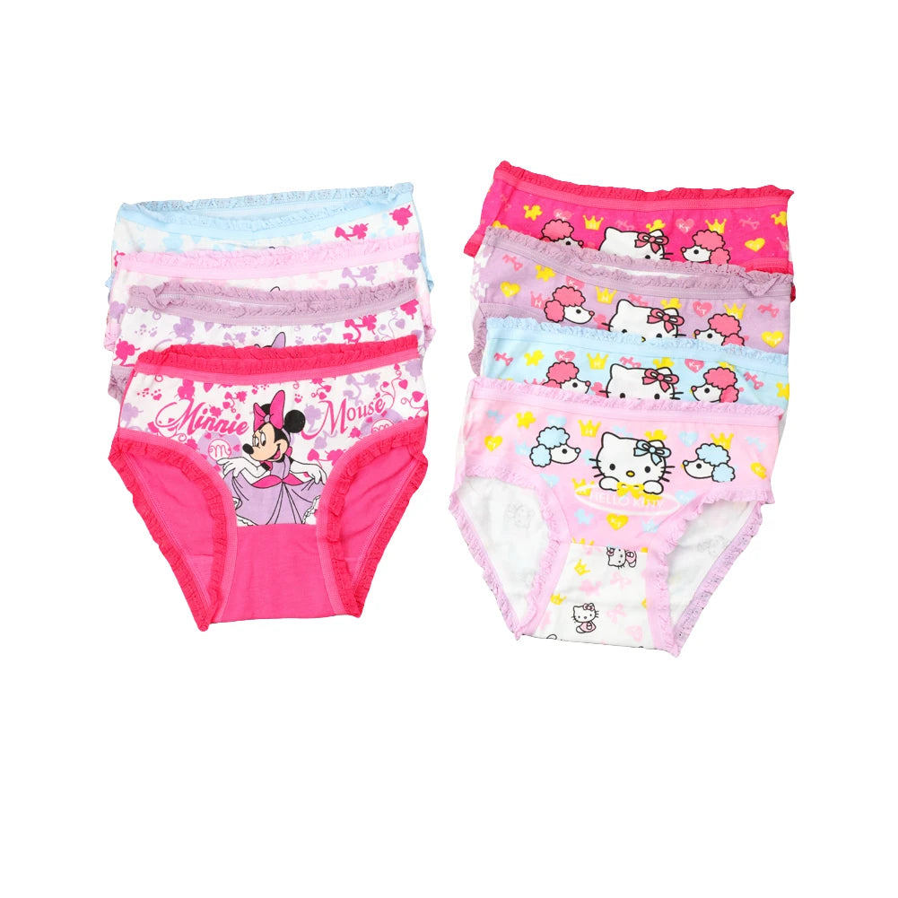 Lot 2 Culottes Fille Minnie Coton - Sous-Vêtements Enfant