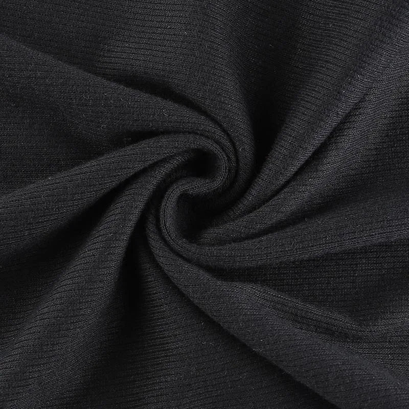 Combinaison Bodysuit Noir Femme - Style Gothique Y2K Streetwear