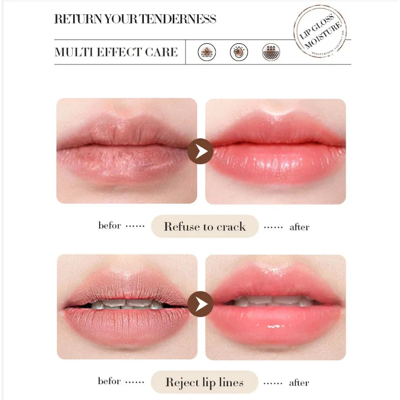 Baume à Lèvres Coco 4pcs - Hydratation Nourrissante Longue Durée Homme Femme Soin Quotidien Lèvres Douces