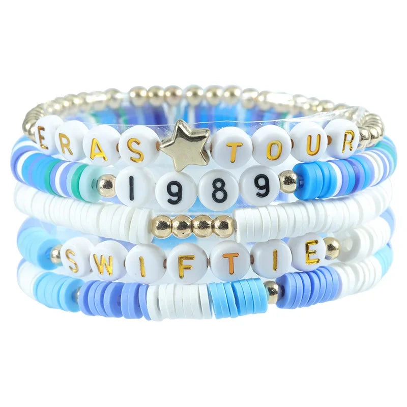 Bracelet Taylor Swift 1989 Lover - Bohème Lettres Fait Main Cadeau Fans