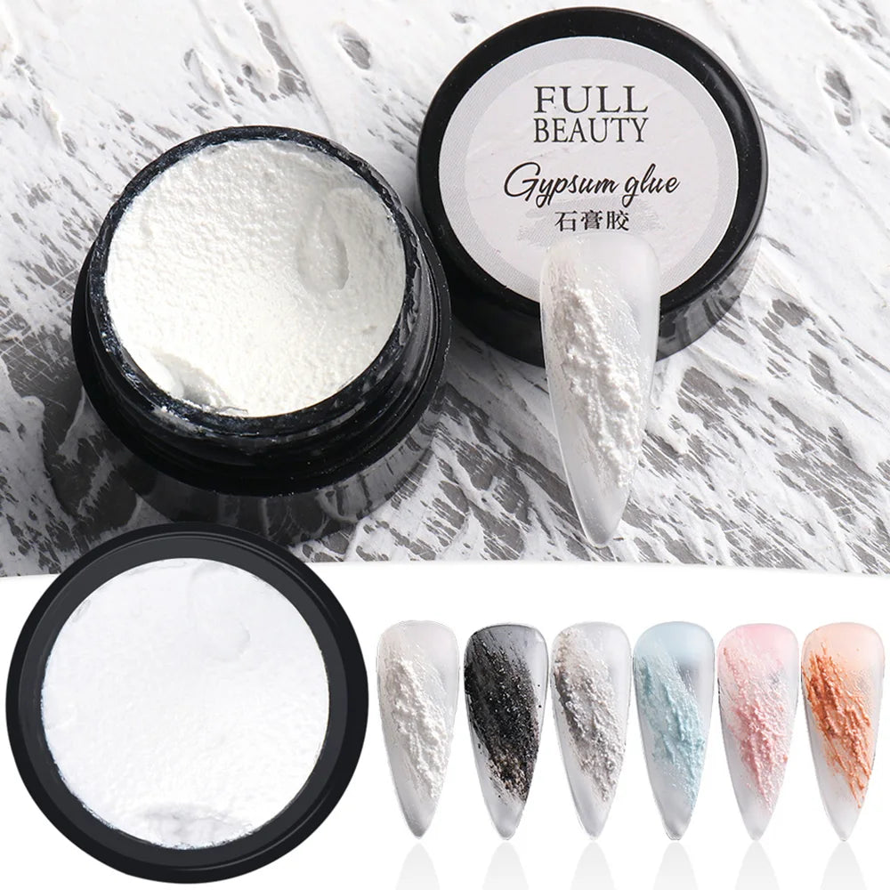 Gel Plâtre Ongles Accessoires Manucure Nail Art Vernis Décoration 3D Texture Sable Gypse Gel Polish Laque