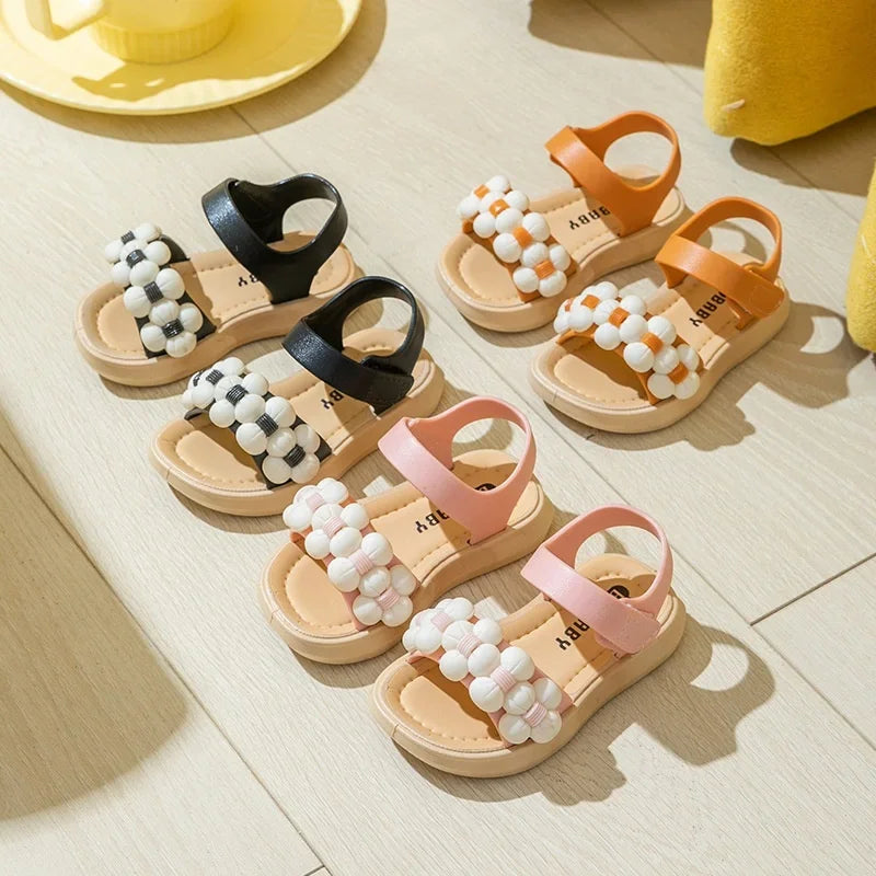 Chaussons Enfant Été 2024 Antidérapants - Sandales Bébé Salle de Bain Plage Semelle Souple Fille