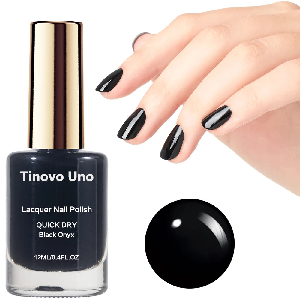 Vernis Ongles Tinovo Uno Rose Gold Métallique - Fortifiant Ongles Séchage Rapide Effet Miroir Laque Vernis Manucure Nail Art