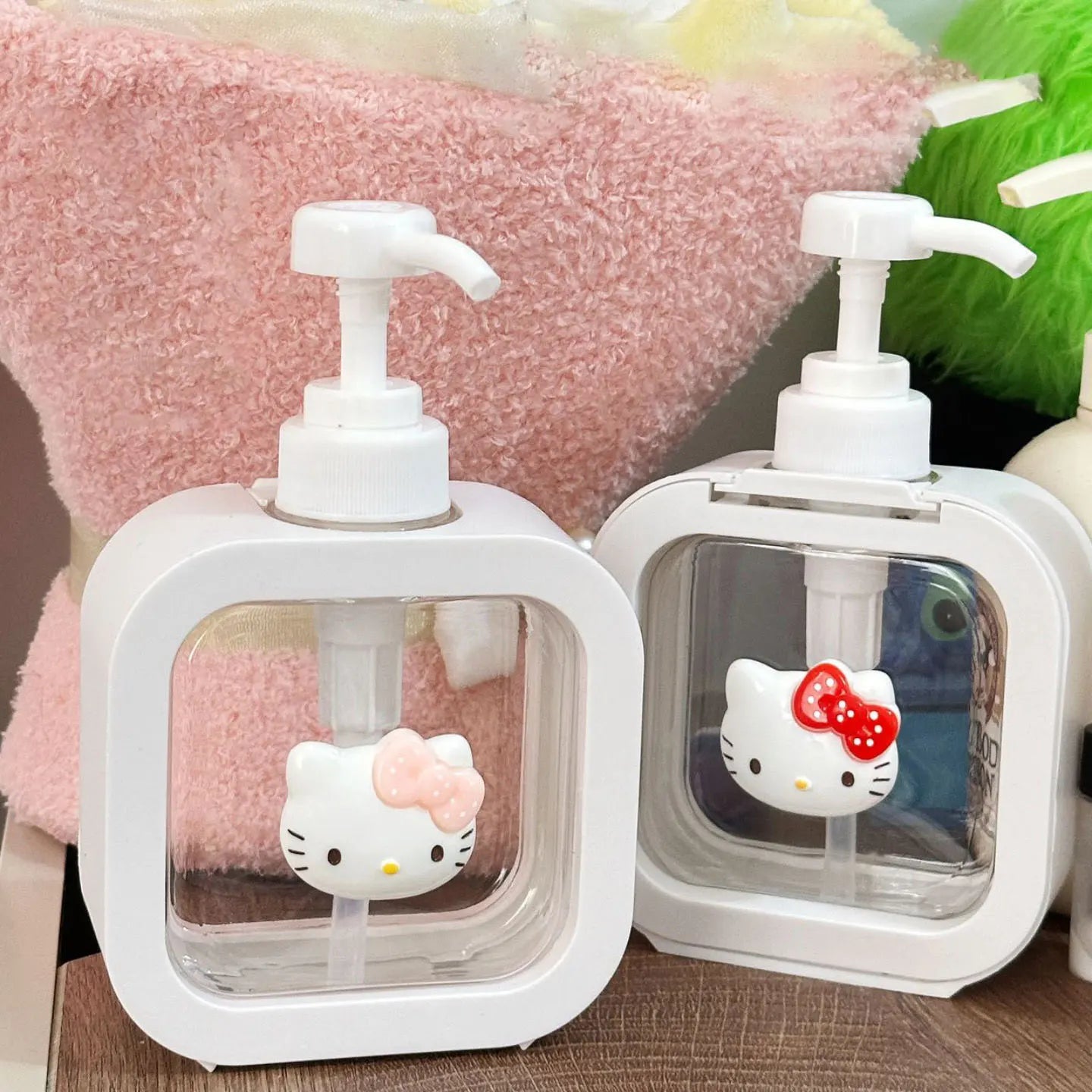 Distributeur Savon Disney Mickey Minnie - Pompe Rechargeable 250ml Salle de Bain