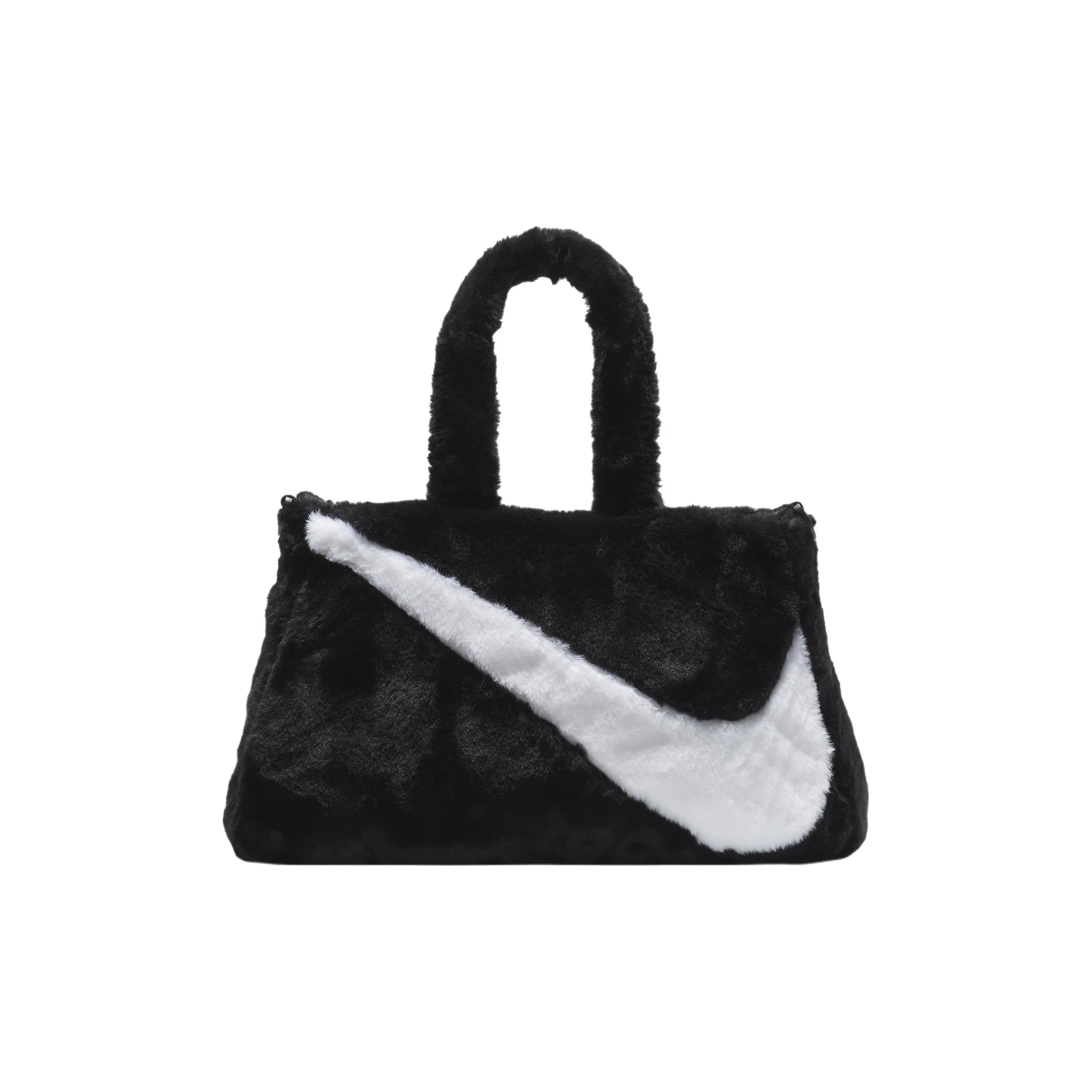 Tote Bag Nike Sportswear Faux Fur 10L Unisexe – Fourrure Synthétique Noire | FB3050-010