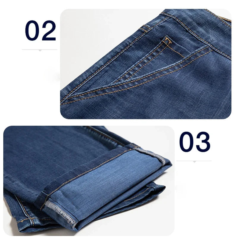 Jean Lyocell Ultra-Léger Homme - Coupe Large Droite Été 2026