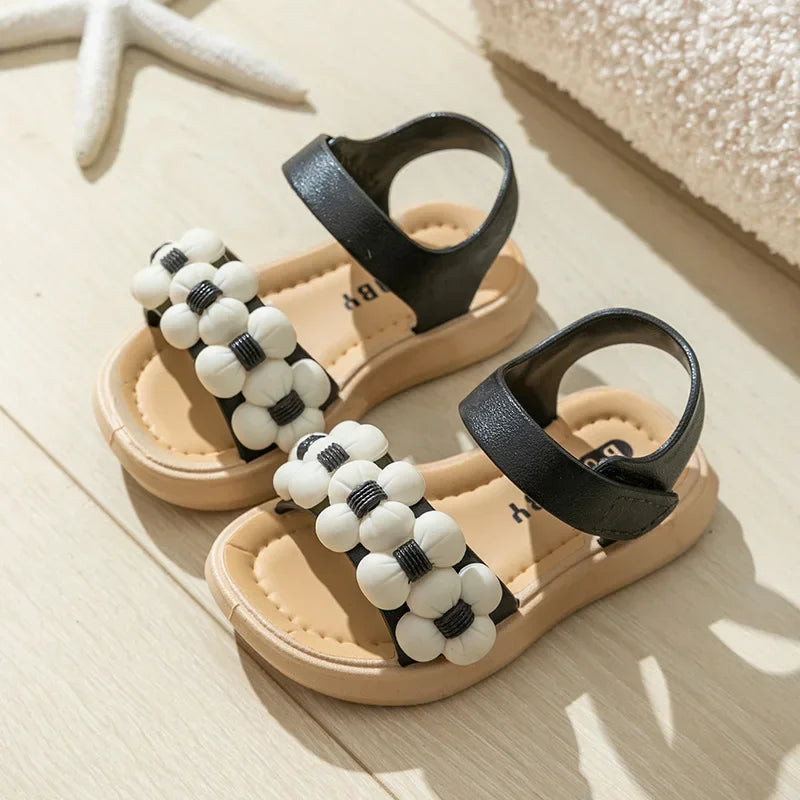 Chaussons Enfant Été 2024 Antidérapants - Sandales Bébé Salle de Bain Plage Semelle Souple Fille