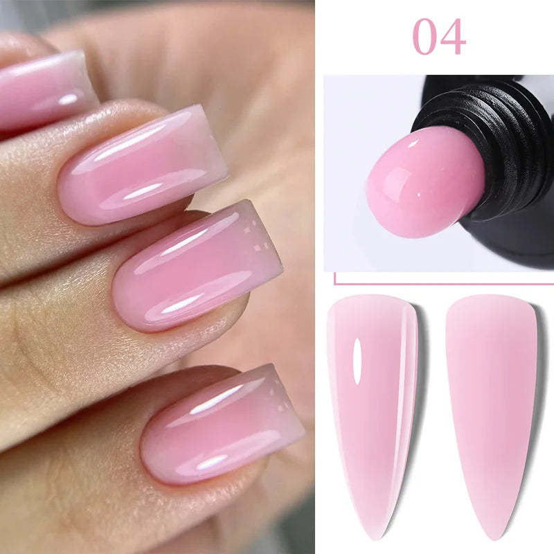 Gel Extension Ongles Paillettes LILYCUTE 15ml - Vernis Semi-Permanent UV Construction Nail Art