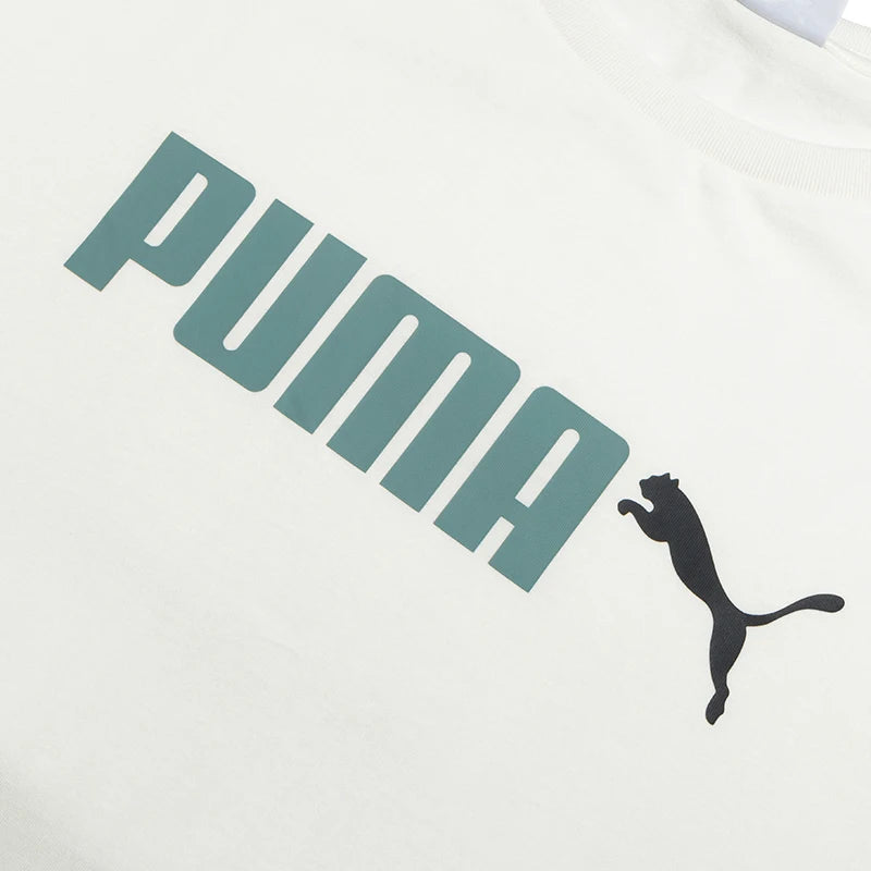 T-shirt Homme PUMA ESS+ 2 Colors Logo – Sport & Fitness, Coton Respirant