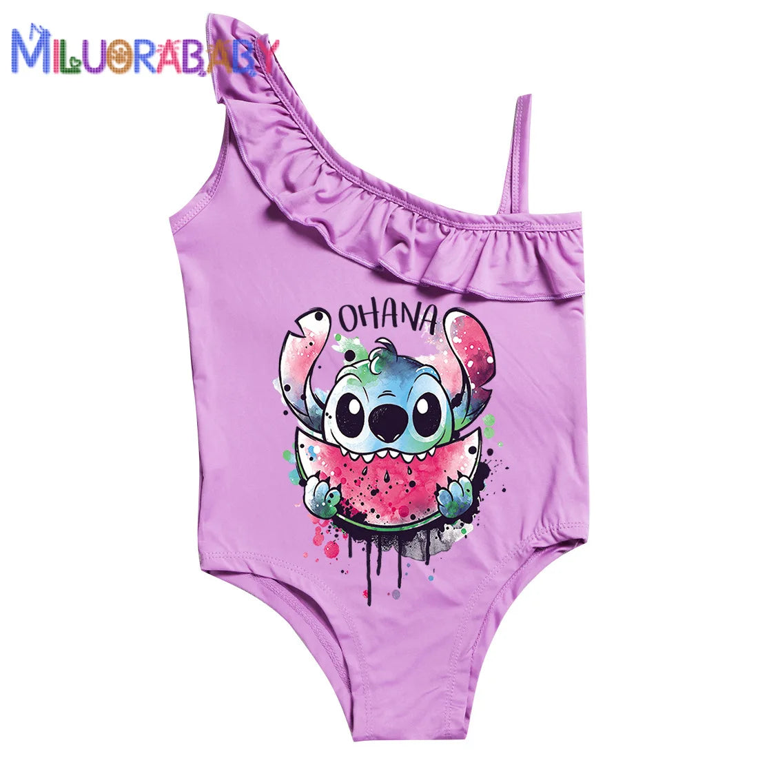 Maillot de Bain Fille Lilo & Stitch Une Pièce Rose - Princesse 3-10 ans
