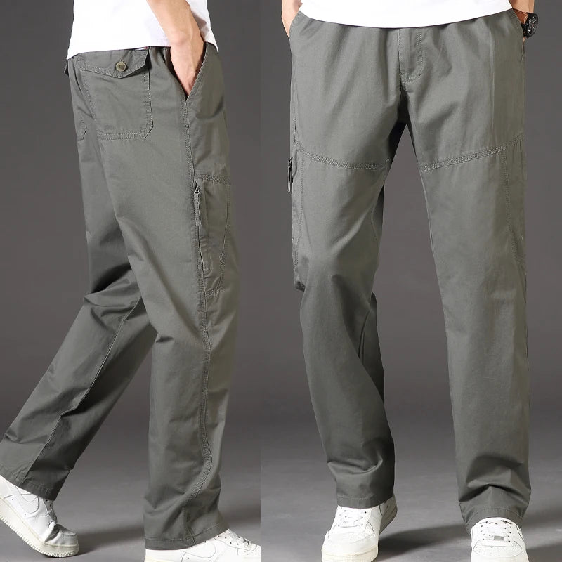 Pantalon Homme Cargo Coton Sport - Jogging Gym Noir