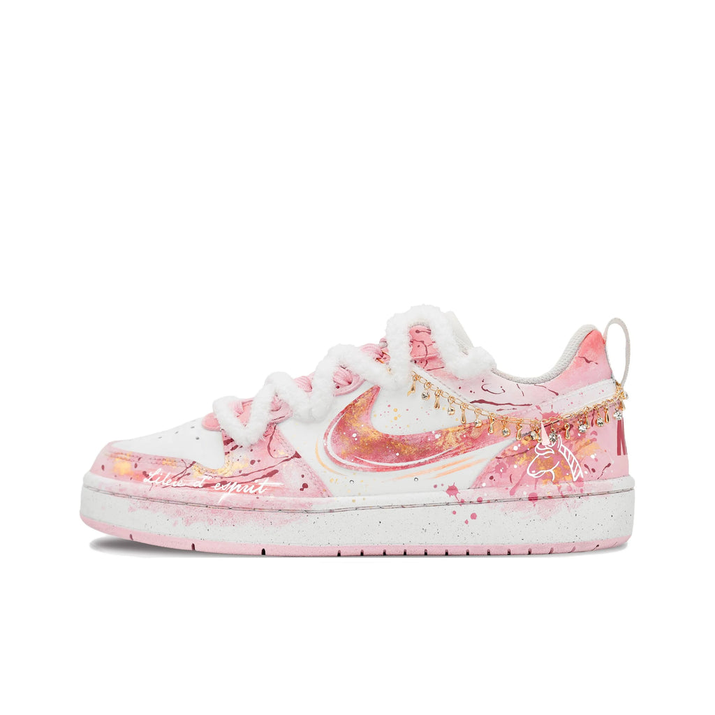 Sneakers Nike Court Borough Lucky Unicorn Femme – Or Poudré Résistant