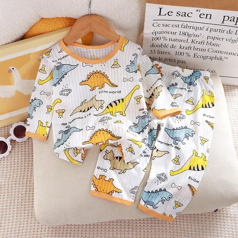 Pyjama Enfant Coton - Ensemble 2 Pièces Manches 3/4 Climatisation Été