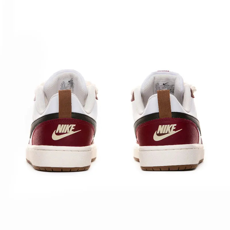 Nike Court Borough 2 Low – Baskets Femme Bordeaux Vintage Corde de Chanvre