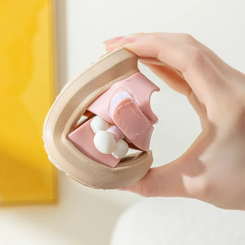 Chaussons Enfant Été 2024 Antidérapants - Sandales Bébé Salle de Bain Plage Semelle Souple Fille