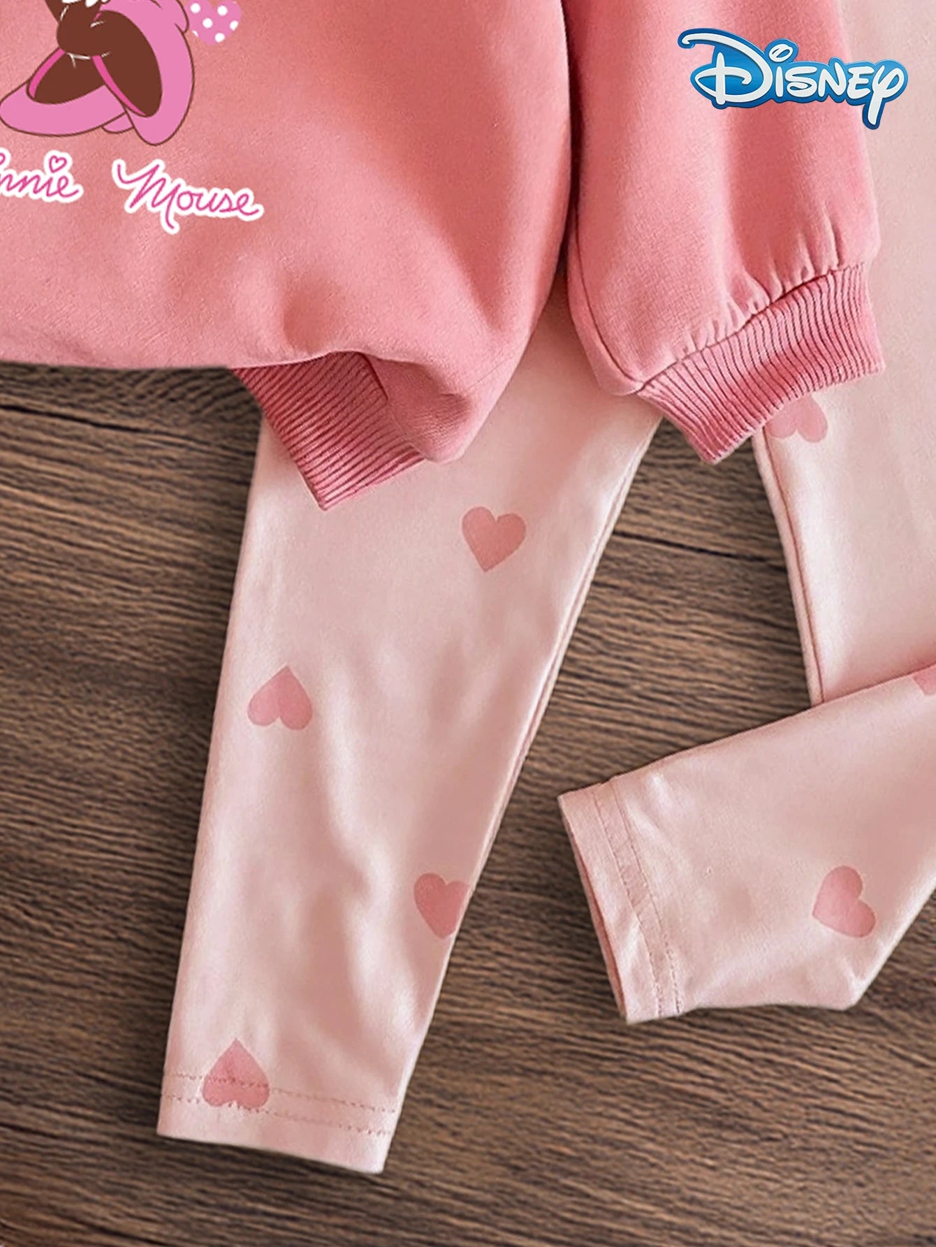 Ensemble Bébé Fille Mickey Mouse Disney - Sweat Cœurs + Pantalon Minnie Automne Hiver 18-24 Mois