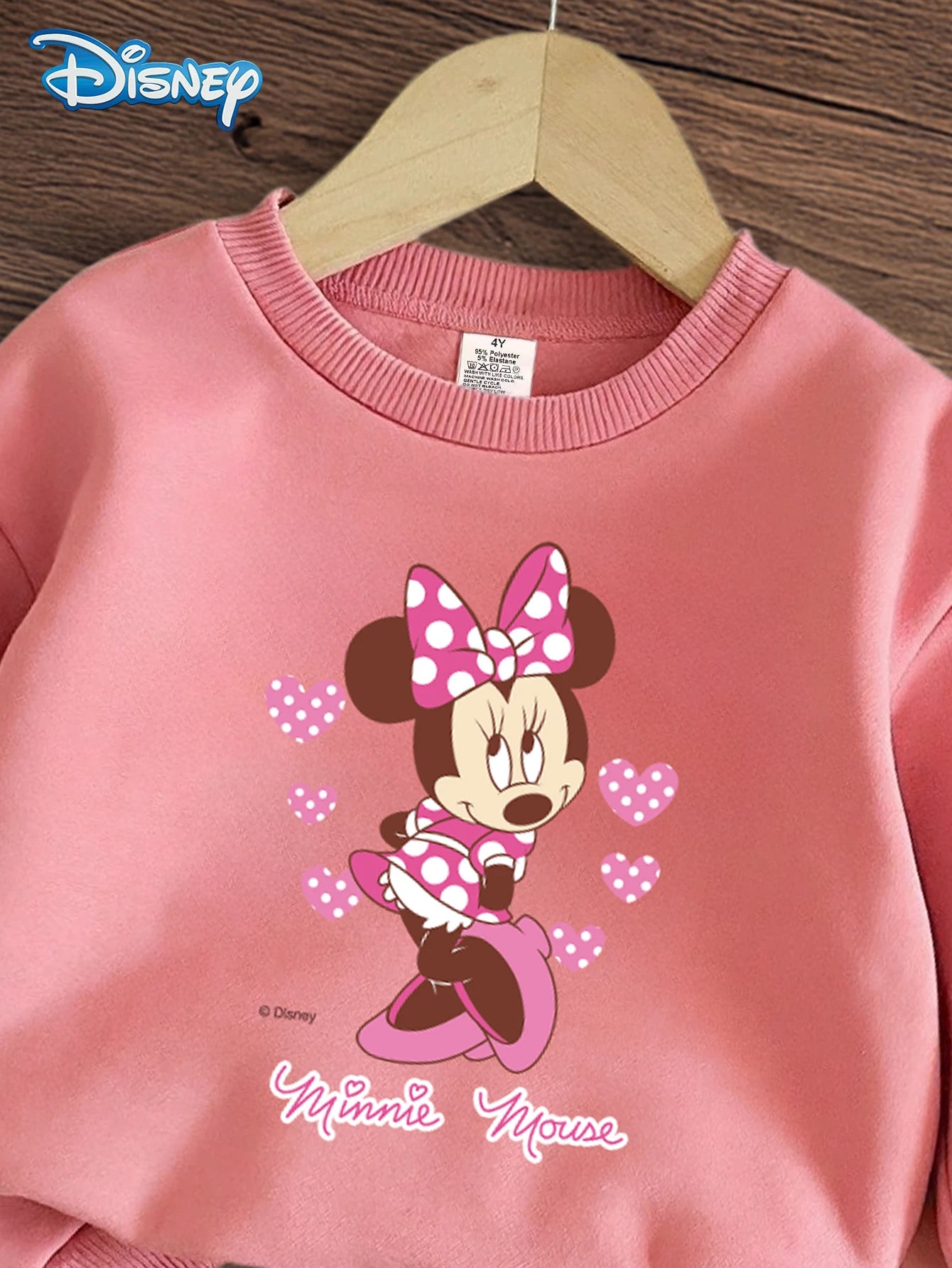 Ensemble Bébé Fille Mickey Mouse Disney - Sweat Cœurs + Pantalon Minnie Automne Hiver 18-24 Mois