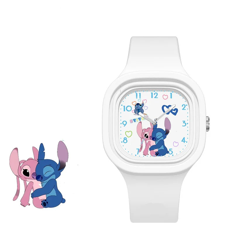 Montre Enfant Disney Stitch Silicone - Quartz Kawaii Lilo & Stitch Cadeau Anniversaire Jouet Garçon