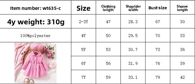 Ensemble Manteau Peluche Fille 2 Pièces Hiver Veste Col Revers + Bonnet