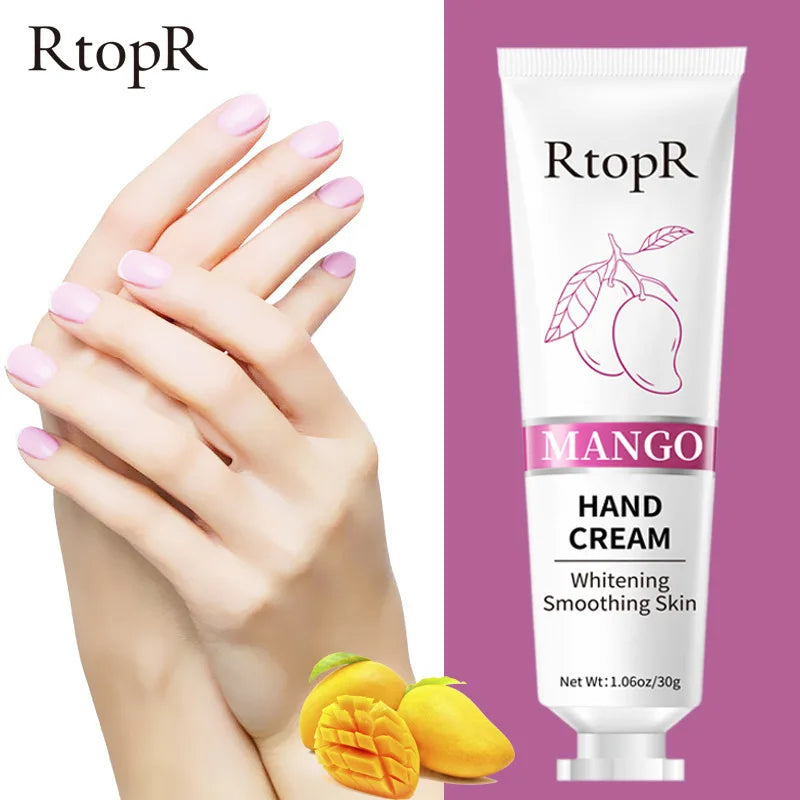 Crème Mains Mangue Hydratante - Raffermissante Éclaircissante Ingrédients Naturels Adoucissante