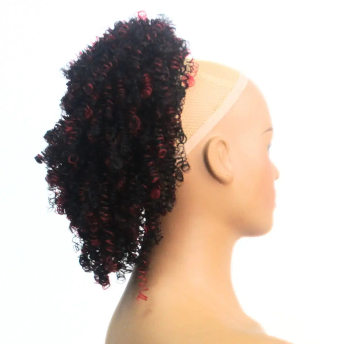 Chignon Afro Puff Bouclé Kinky - Extension Queue de Cheval Cordon Synthétique Cheveux Crépus Femme Cadeau