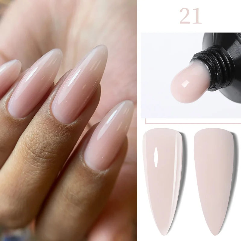 Gel Extension Ongles Paillettes LILYCUTE 15ml - Vernis Semi-Permanent UV Construction Nail Art