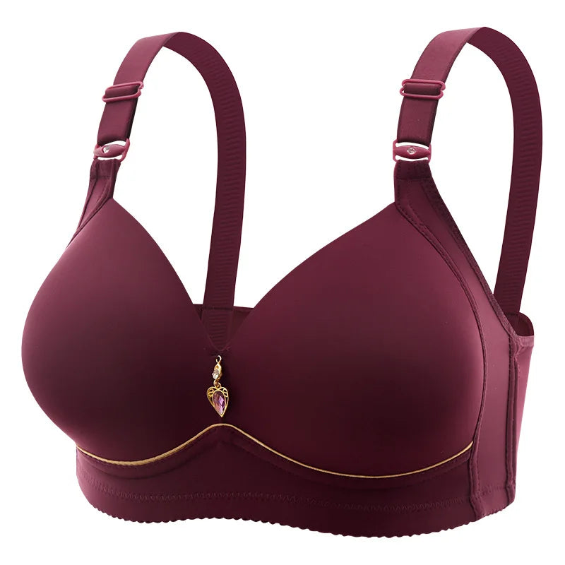 Soutien-Gorge Grande Taille Sans Armature Femme - Brassière Respirante Rassemblante | Bretelles Ajustables