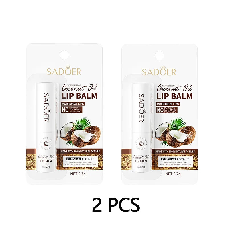 Baume à Lèvres Coco 4pcs - Hydratation Nourrissante Longue Durée Homme Femme Soin Quotidien Lèvres Douces