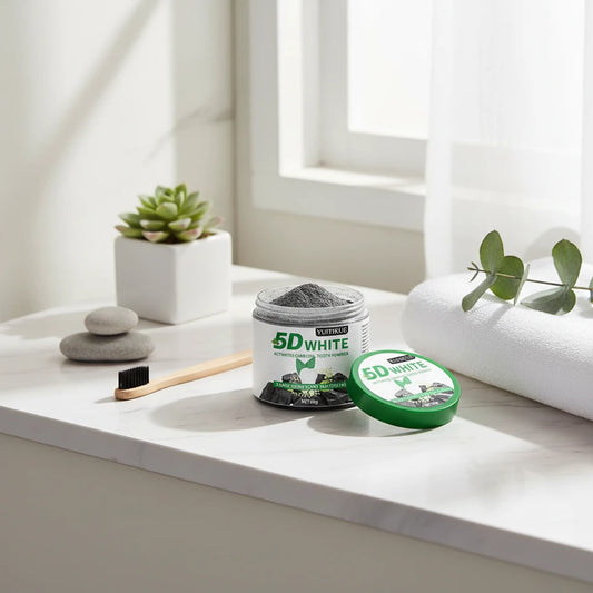 Poudre Blanchiment Dents Charbon Bambou - Naturel Homme Femme Nettoyage Profond Haleine Fraîche Dentifrice