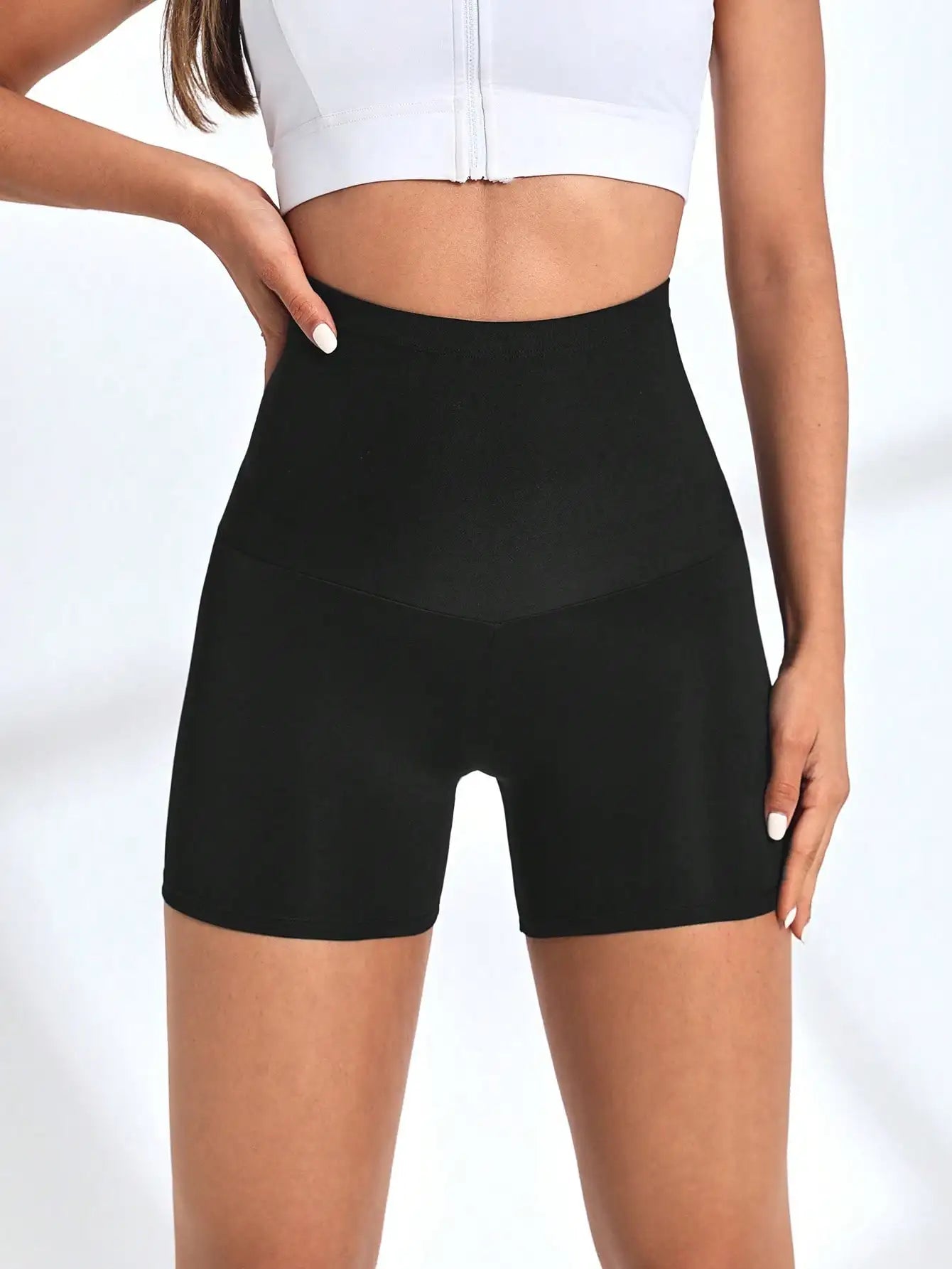 Short Sauna Taille Haute Femme - Fitness Respirant