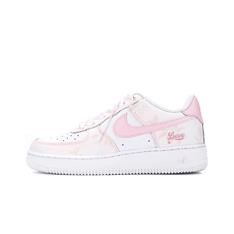 Sneakers Nike Air Force 1 Low Custom « Heartbeat » Dégradé Ruban Femme
