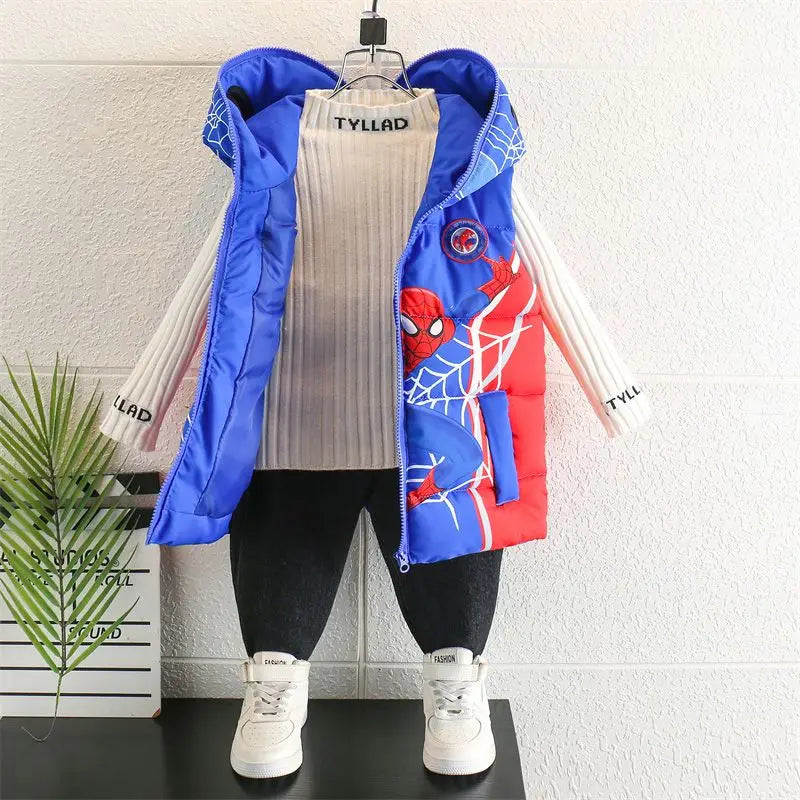 Gilet Marvel Avengers Spiderman - Veste Sans Manches Enfant Garçon