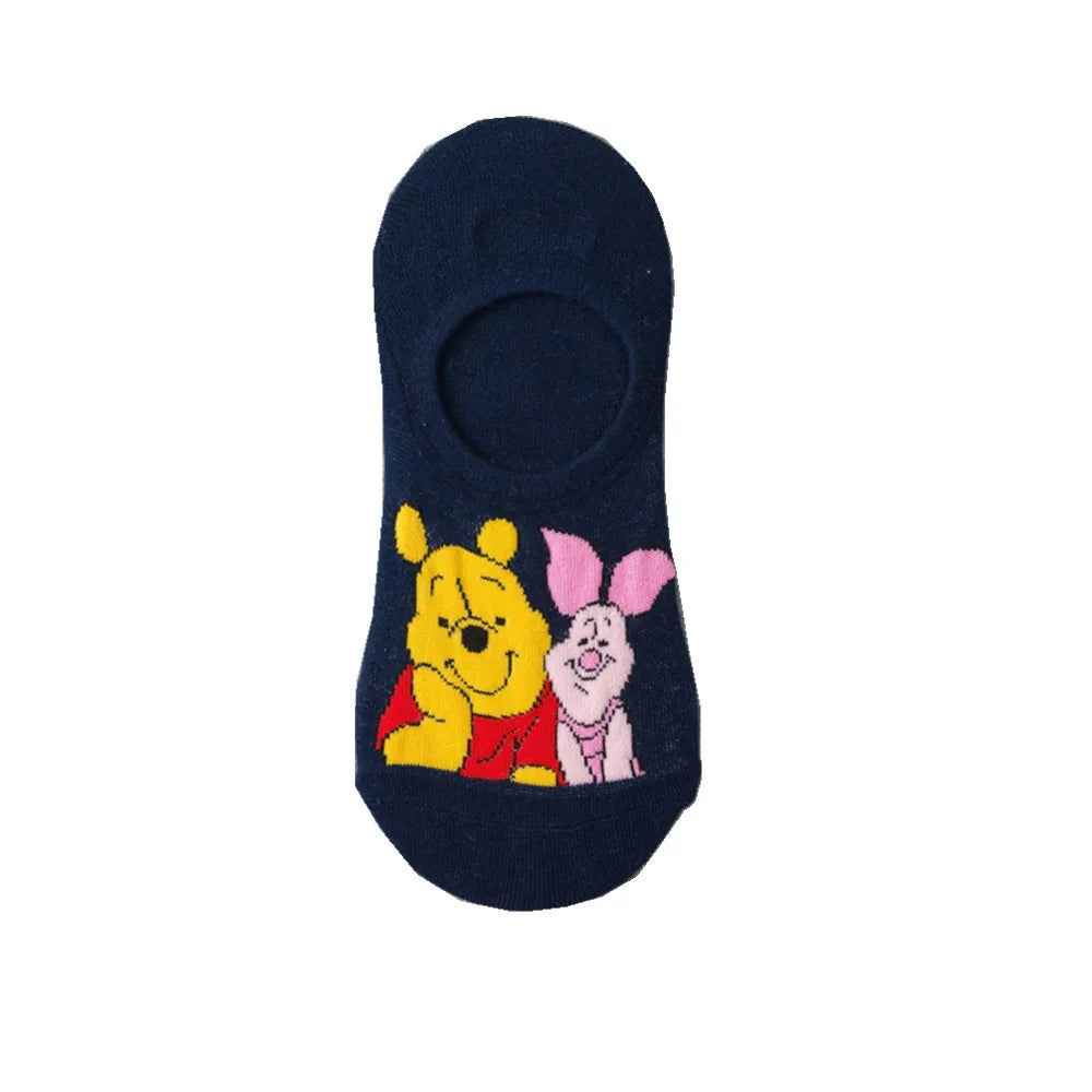 Chaussettes Disney Mickey Minnie Daisy - Socquettes Coton Cartoon Adulte Ado