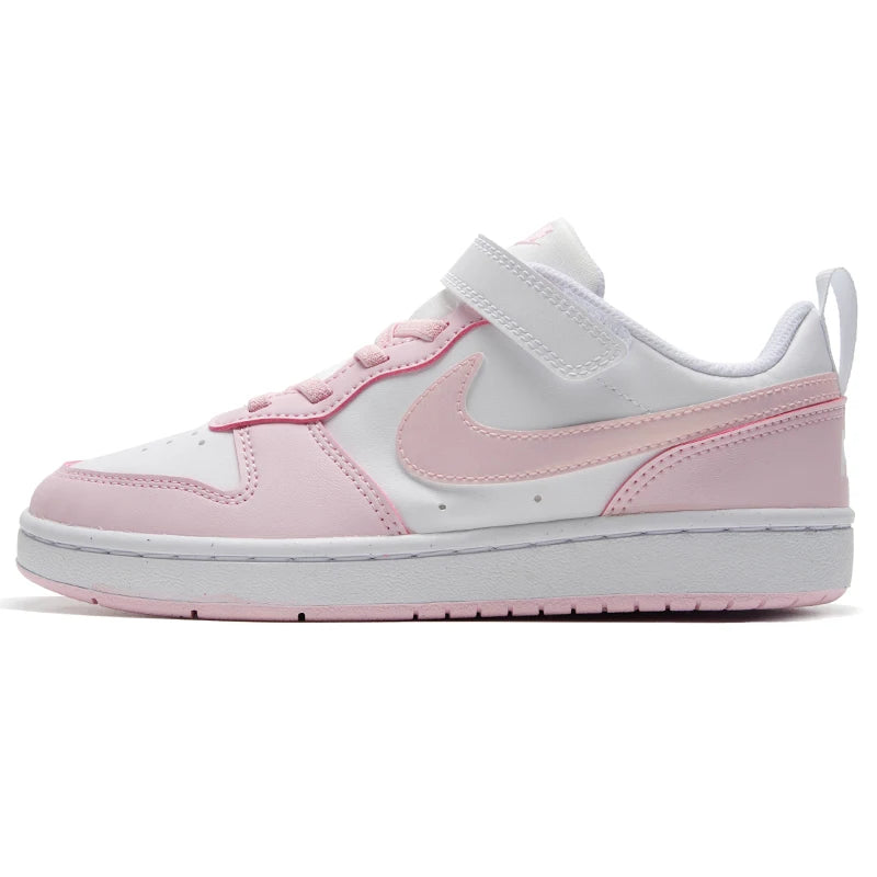 Baskets Enfant Nike Court Borough Low Recraft – Cuir, Velcro, Basse, Casual