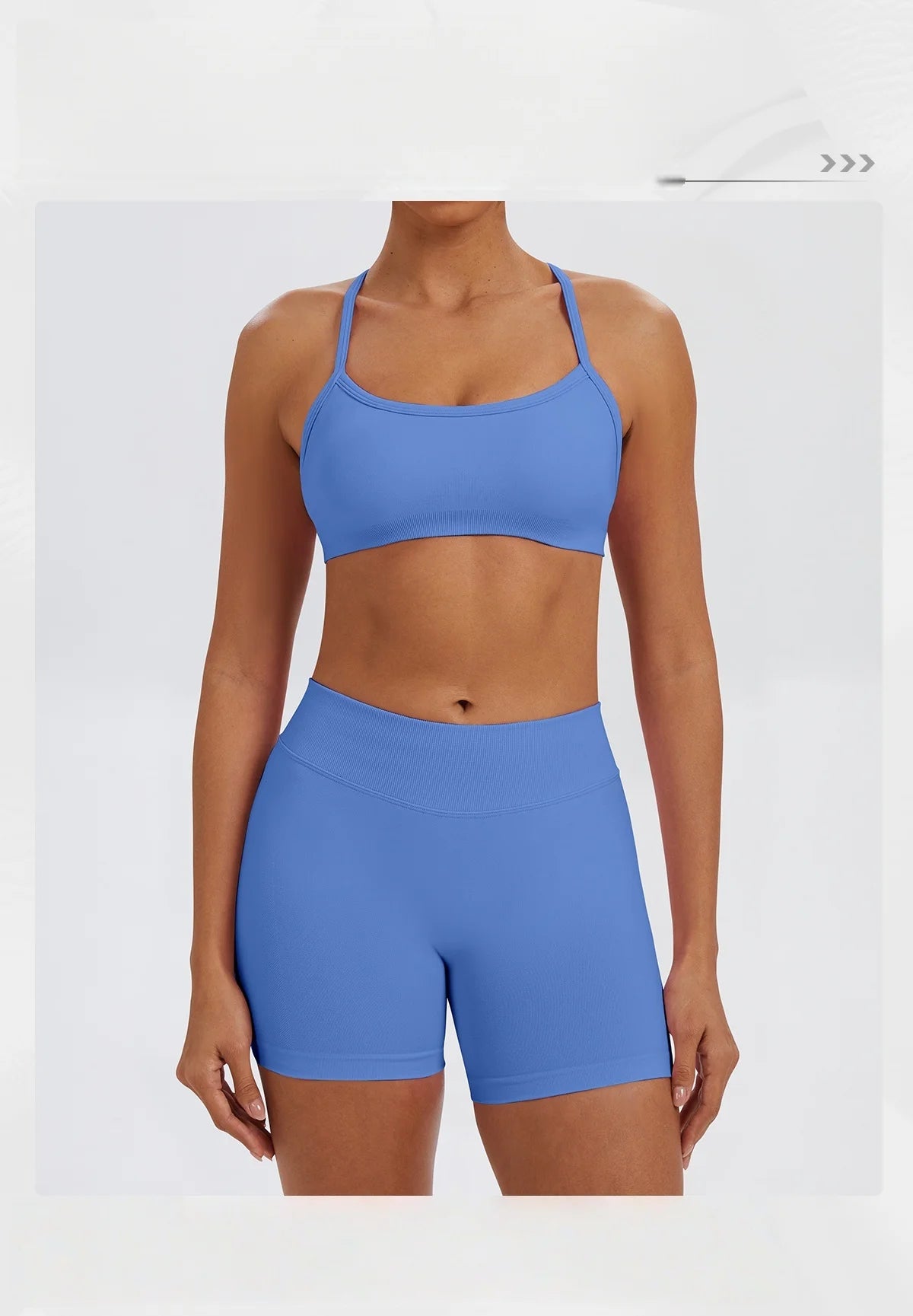 Ensemble Sport Femme 2 Pièces Sans Coutures – Top & Legging Yoga