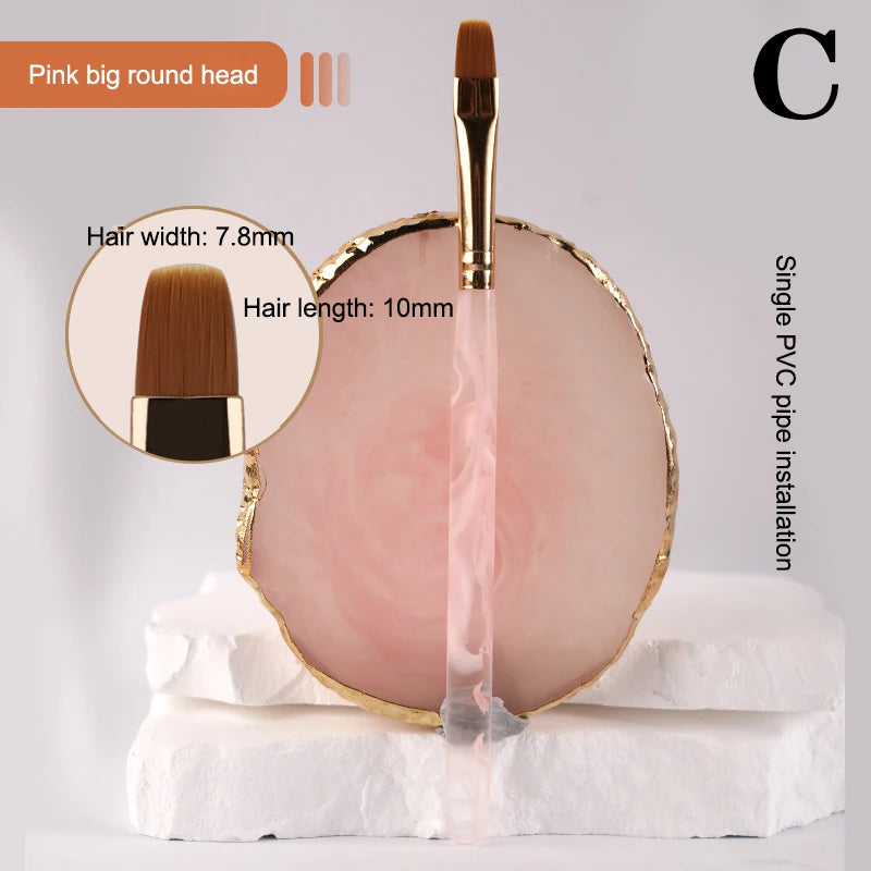 Pinceau Nail Art Motifs Photothérapie Acrylique Ongles UV Gel Extension Builder Coating Peinture DIY Manucure Accessoires