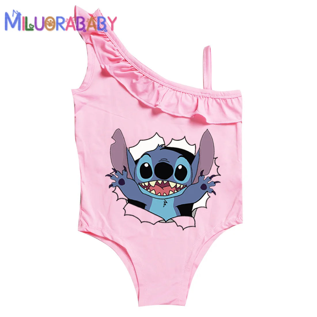 Maillot de Bain Fille Lilo & Stitch Une Pièce Rose - Princesse 3-10 ans