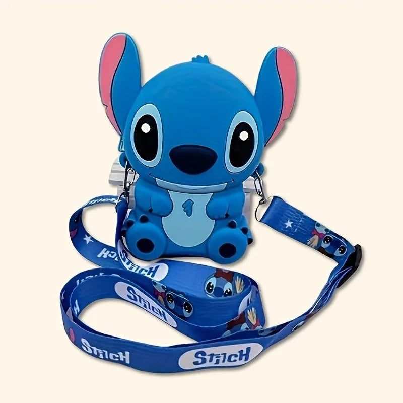 Sac Bandoulière Enfant Disney Stitch Silicone - Mini Pochette Cartoon Ajustable Lilo & Stitch Cadeau