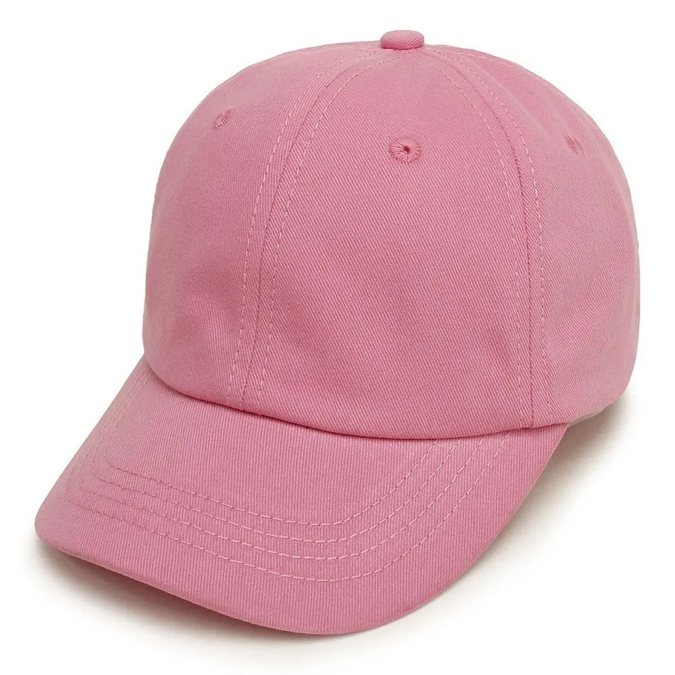 Casquette Baseball Enfant Profil Bas - Chapeau Soleil Coton Doux Garçon Fille