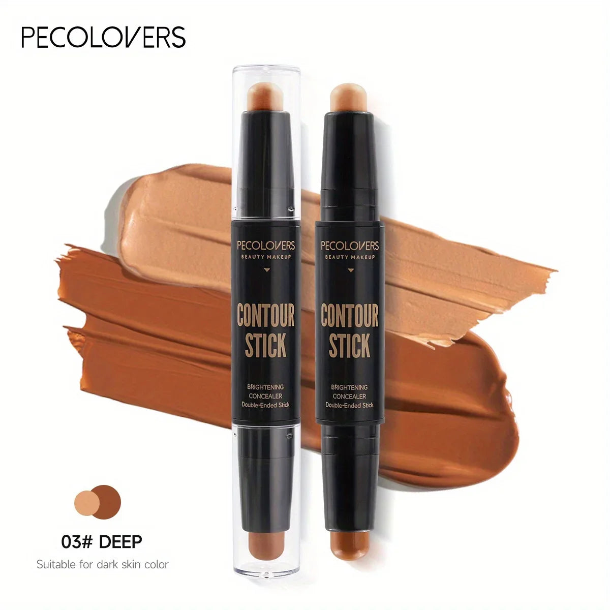 Stylo Highlighter Double Embout Visage - Liquide Waterproof Contouring Fond de Teint Correcteur Maquillage