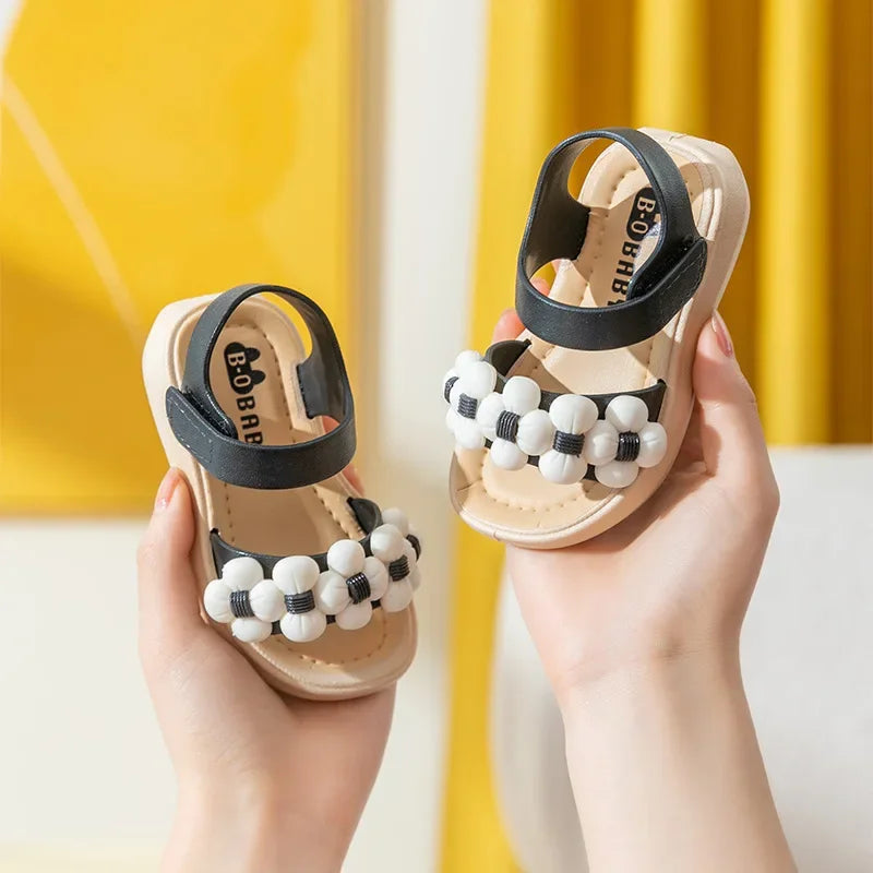 Chaussons Enfant Été 2024 Antidérapants - Sandales Bébé Salle de Bain Plage Semelle Souple Fille