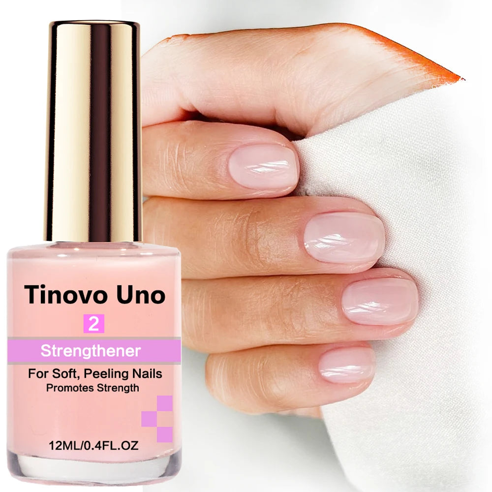 Vernis Ongles Tinovo Uno Rose Gold Métallique - Fortifiant Ongles Séchage Rapide Effet Miroir Laque Vernis Manucure Nail Art