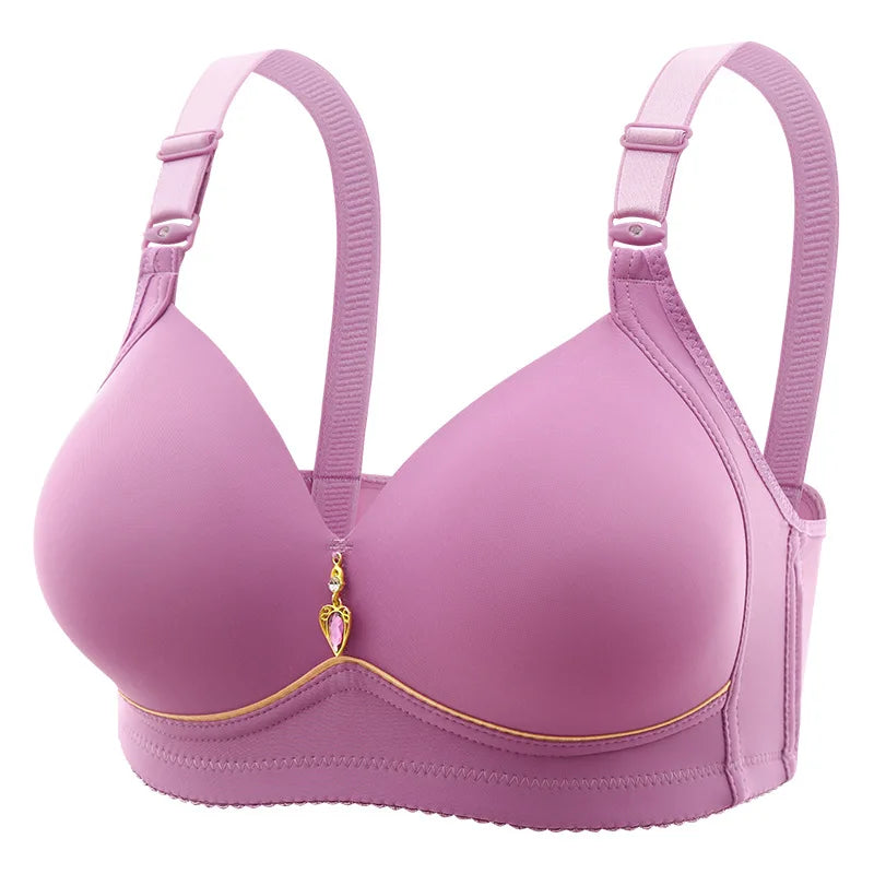 Soutien-Gorge Grande Taille Sans Armature Femme - Brassière Respirante Rassemblante | Bretelles Ajustables