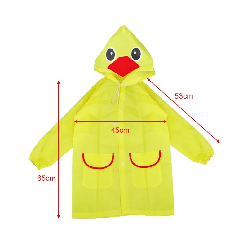 Imperméable enfant cartoon - Style animaux pour garçons et filles