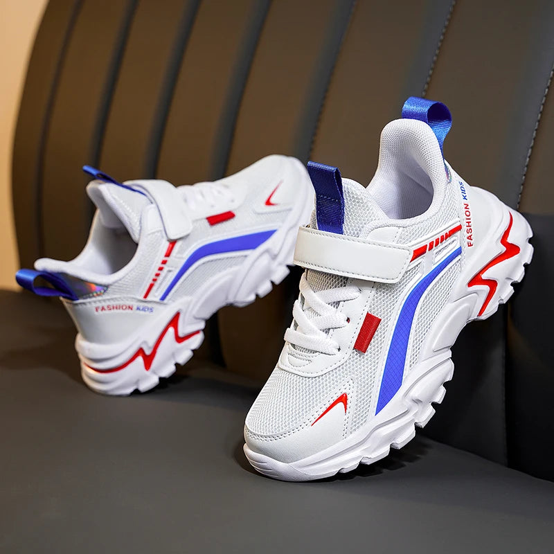 Baskets Enfant Légères - Chaussures de Sport Respirantes Antidérapantes